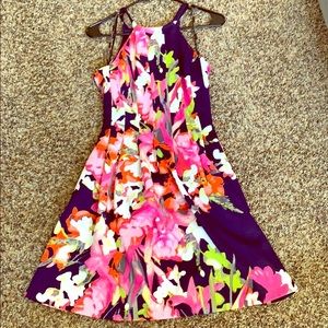 Vince Camuto Floral Fit and Flare Dress